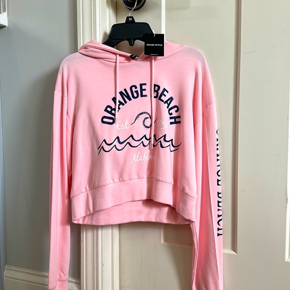 Miami Style cropped hoodie - Picture 1 of 4